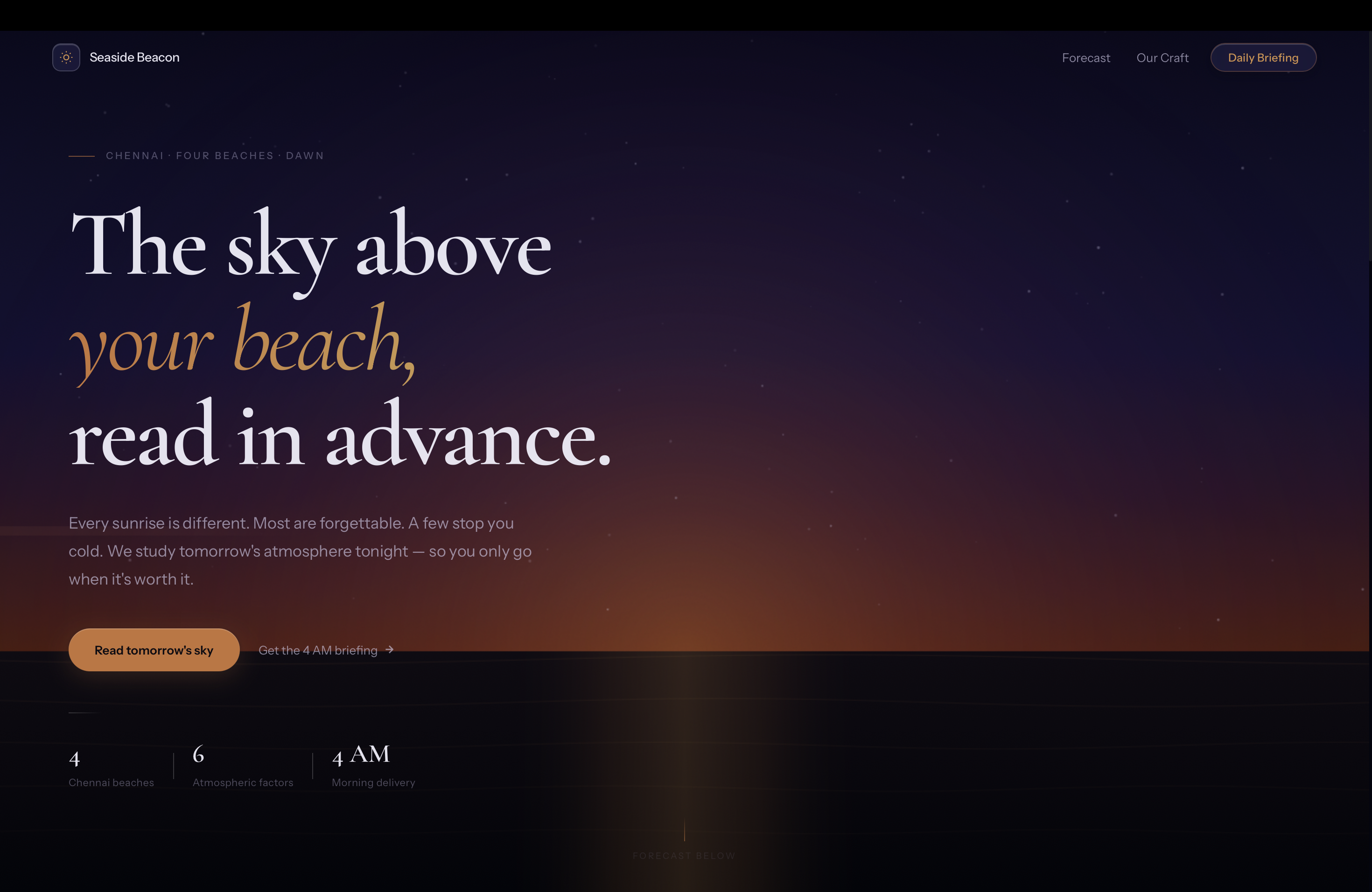 Seaside Beacon Interface